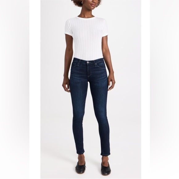 ag adriano goldschmied jeans the prima mid rise cigarette contour 360 size 25R - Picture 1 of 10